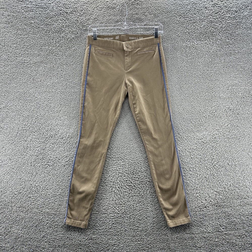 GAP Pants Women's 00 Tan Khaki Super Skinny Casual Pants Women's Size 00